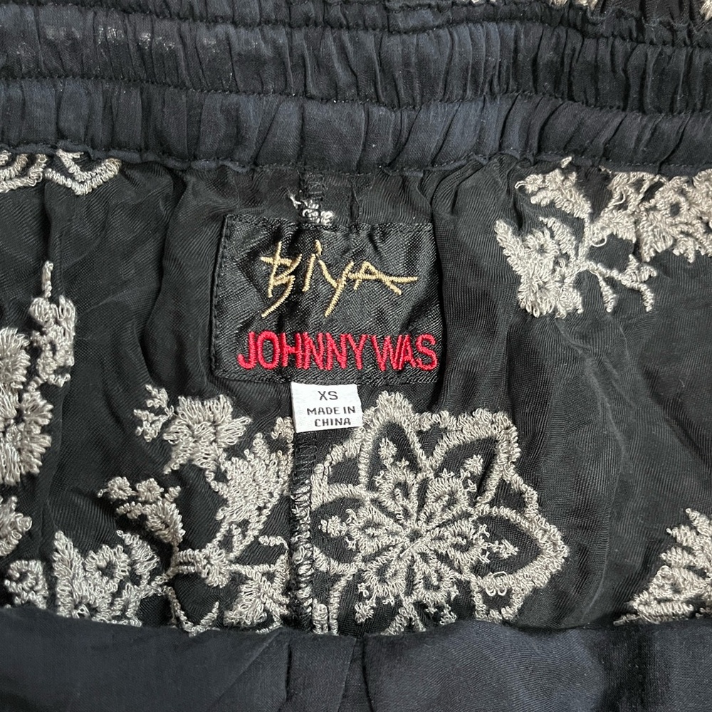Johnny Was Biya Wide Leg Floral Embroidered Pants XS - Picture 3 of 5